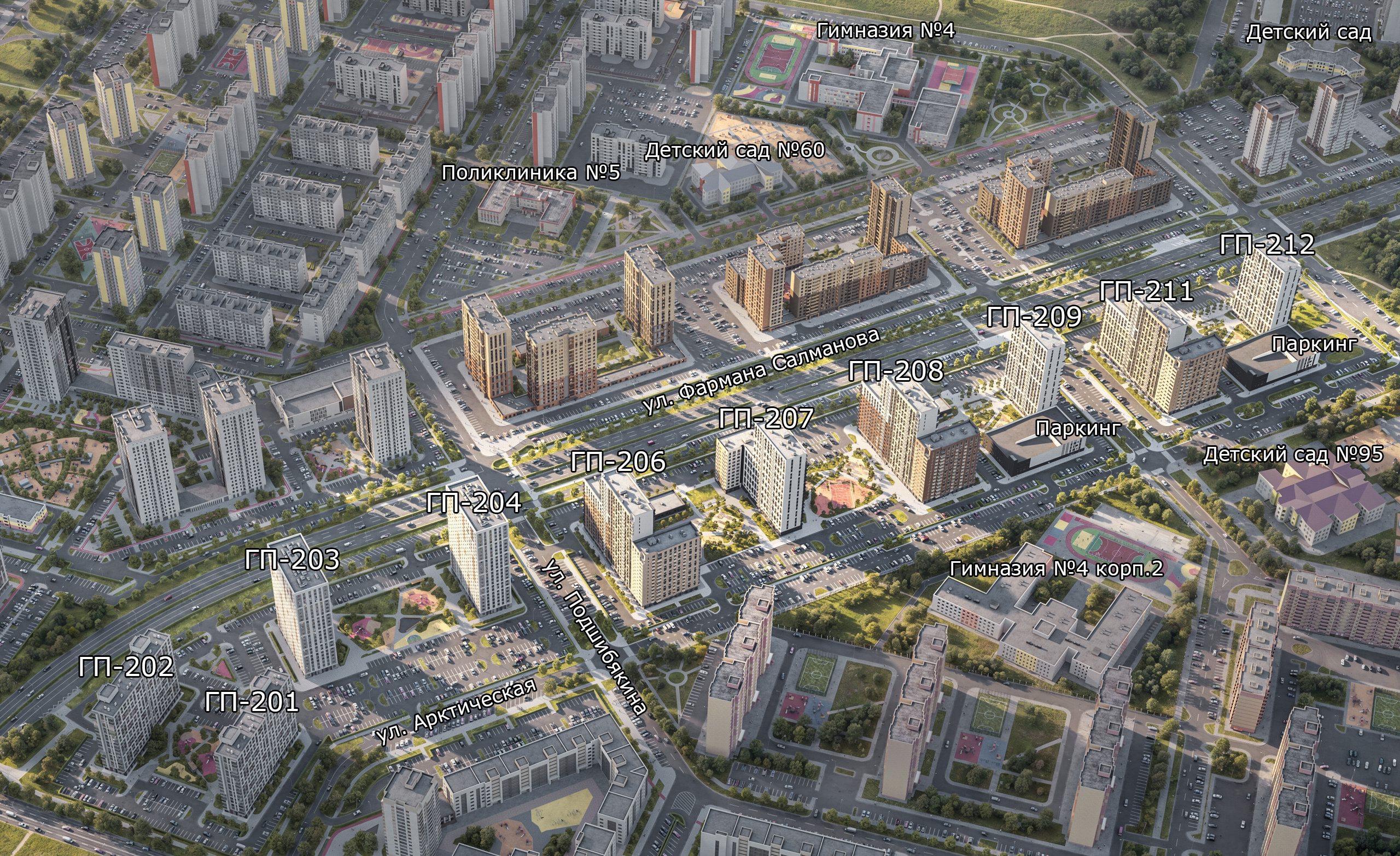 Генплан ЖК Прео (Преображенский) в районе Тюменская слобода.