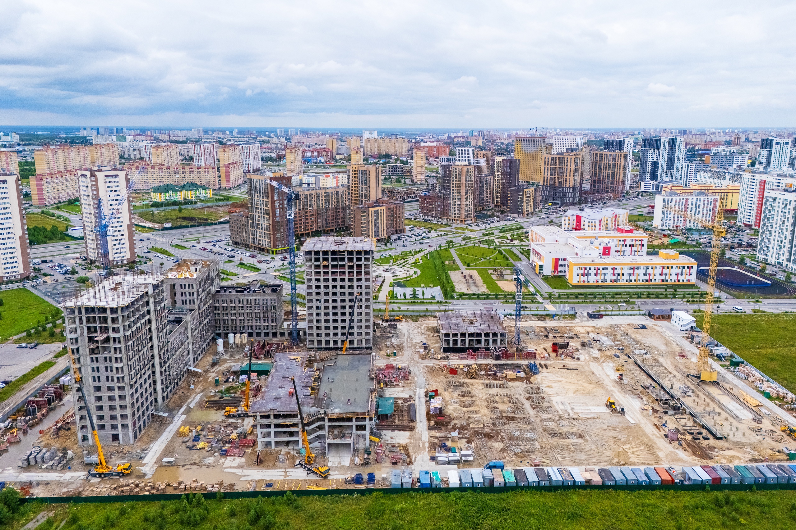 Фото ЖК "Скандиа. В Слободе". Динамика строительства.