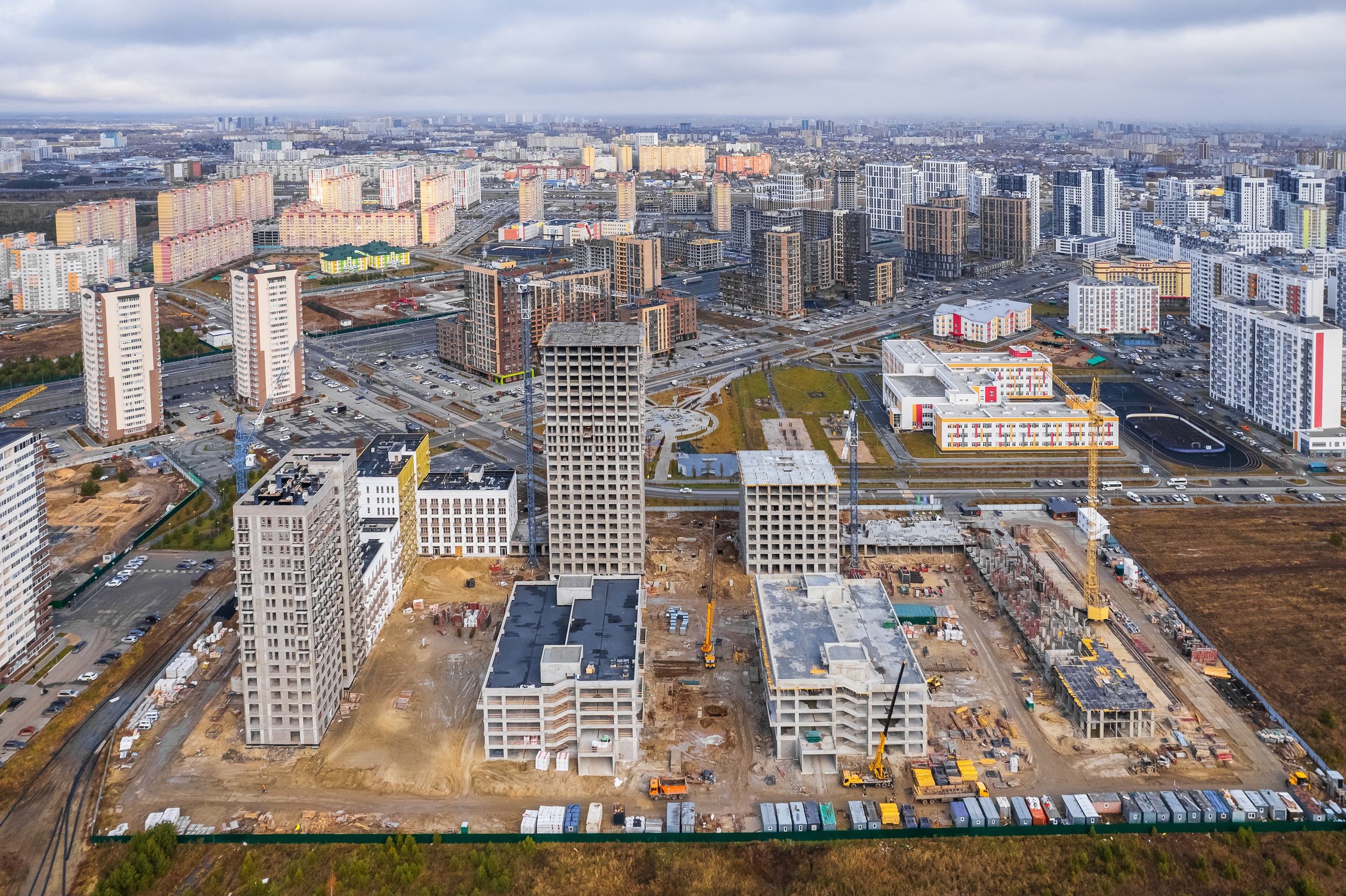 Фото ЖК "Скандиа. В Слободе". Динамика строительства.